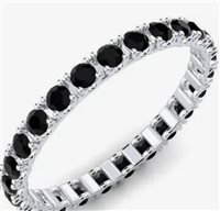 Anello Promesse Donna in Oro bianco GIROP4BLACK